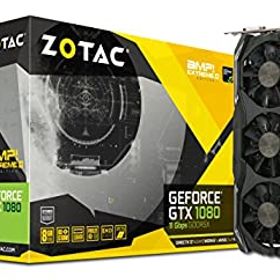 【未使用】【中古】 ZOTAC ZT-P10800I-10P GeForce GTX 1080 AMP Extreme+ 11Gbps 8GB GDDR5X 256-bit PCIe 3.0 ゲーミンググラフィックカード VR対応