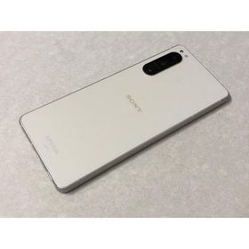 セイモバイル★【中古Bランク】SIMフリーAU Xperia 5 IV SOG09 エクリュホワイト