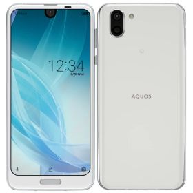 【未使用・本体のみ】 SIMフリー 706SH SHARP AQUOS R2 プラチナホワイト 利用制限▲(赤ロム永久保証) 送料無料