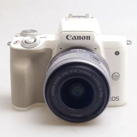 【中古】 (キヤノン) Canon EOS KissM2 + EF-M15-45/F3.5-6.3 IS STM【中古カメラ デジタル一眼】 ランク：AB