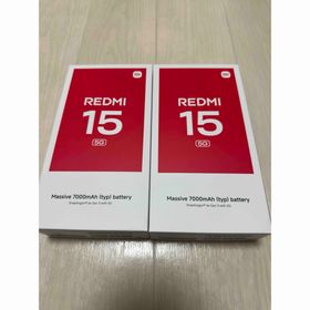 シャオミ(Xiaomi)のXiaomi REDMI 15 5G チタングレー 2台(スマートフォン本体)