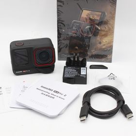 インスタスリーシックスティ(insta360)の【美品】Insta360 Ace Pro 2 CINSBBGA ミッドナイトブラック デュアルバッテリー アクションカメラ インスタ360 本体(その他)