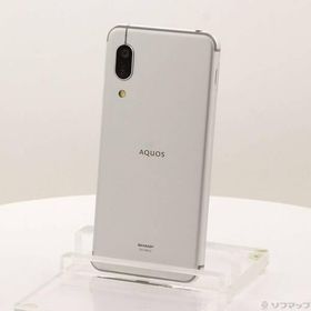 〔中古〕SHARP(シャープ) AQUOS sense3 lite 64GB シルバーホワイト SH-RM12 楽天 SIMフリー〔344-ud〕