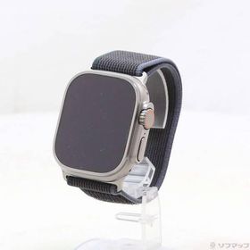 〔中古〕Apple(アップル) Apple Watch Ultra 2 GPS + Cellular 49mm チタニウムケース ブルー／ブラックトレイルループ〔251-ud〕