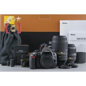 【中古】Nikon ニコン D3100 ダブルズームキット ブラック 元箱付き