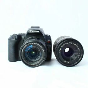 【中古】 (キヤノン) Canon EOS KISS X10 ダブルズームキツト ブラツク【中古カメラ デジタル一眼】 ランク：B+