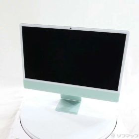 【中古】Apple(アップル) iMac 24-inch Late-2024 MWUY3J／A Apple M4 10コアCPU_10コアGPU 16GB SSD256GB グリーン 〔15.7 Sequoia〕 【258-ud】