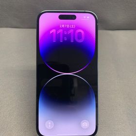 超美品 Appleストア版 SIMフリー iPhone14 Pro 512GB ディープパープル色