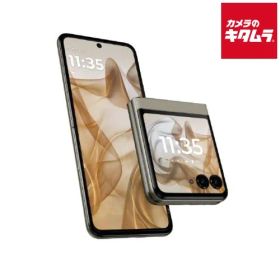 【新品】モトローラ motorola razr 50 メイン 6.9インチ/アウト 3.6インチ SIMフリースマートフォンサンドクリーム PB230001JP