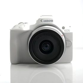 【中古】 (キヤノン) Canon EOS R50+RF18-45 IS STMレンズキット ホワイト【中古カメラ デジタル一眼】 ランク：AB