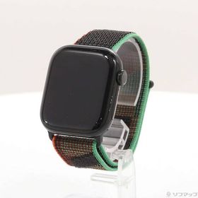 【中古】Apple(アップル) Apple Watch Series 10 GPS 42mm ジェットブラックアルミニウムケース Black Unityスポーツループ 【377-ud】
