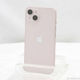 〔中古〕Apple(アップル) iPhone13 128GB ピンク MLNE3J／A SIMフリー 〔ネットワーク利用制限▲〕〔276-ud〕