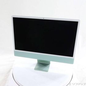 〔中古〕Apple(アップル) iMac 24-inch Late-2023 MQRA3J／A Apple M3 8コアCPU_8コアGPU 8GB SSD256GB グリーン 〔14.8 Sonoma〕〔258-ud〕