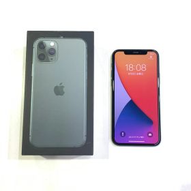 APPLE IPHONE 11 PRO A2215 アイフォン スマートフォン 64GB SIMロックあり(KDDI) MIDNIGHT GREEN 箱・ケーブル付 353832102064648