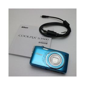 美品 COOLPIX S3500 オリエンタルブルー 即日発送 デジカメ Nikon 本体 あすつく 土日祝発送OK
