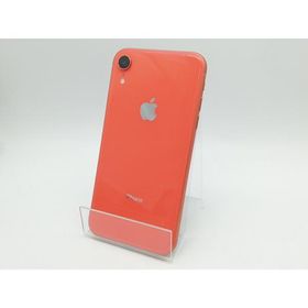 【中古】Apple au 【SIMロック解除済み】 iPhone XR 64GB コーラル MT0A2J/A【柏】保証期間１週間【ランクC】
