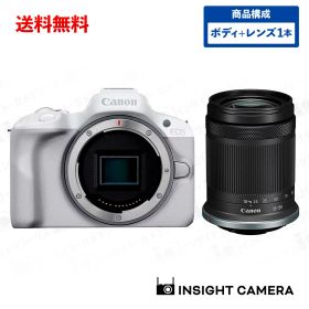 キヤノン EOS R50 ボディ ホワイト + 高倍率ズームレンズセット RF-S18-150mm F3.5-6.3 IS STM APS-C イオス ミラーレス一眼カメラ 軽量モデル コンパクト 自撮り Canon（出荷後転送不可）