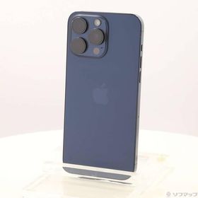 〔中古〕Apple(アップル) iPhone15 Pro Max 256GB ブルーチタニウム MU6T3J／A SIMフリー〔377-ud〕