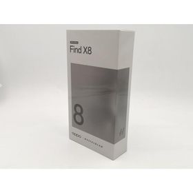 【未使用】Oppo 国内版 【SIMフリー】 OPPO Find X8 スペースブラック 16GB 512GB CPH2651【ECセンター】保証期間３ヶ月