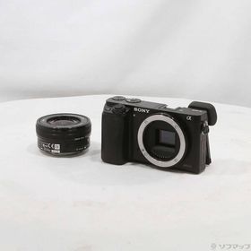〔中古〕SONY(ソニー) α6000 パワーズームレンズキット ブラック ILCE-6000L〔196-ud〕