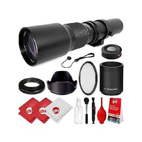 【平行輸入品】Opteka 500mm/1000mm f/8 マニュアル望遠レンズ Canon EOS 80D 77D 70D 60D 7D 6