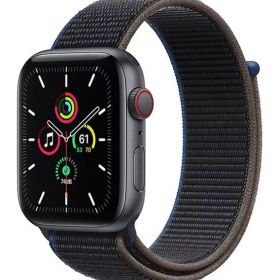 【中古】【安心保証】 SE 第1世代[44mm/セルラー]アルミ スペースグレイ Apple Watch