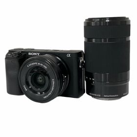 【中古】 SONY α6400 ボディ 16-50mm F3.5-5.6 / 55-210mm F4.5-6.3 レンズ ダブルズームレンズキット 中古 O10902839