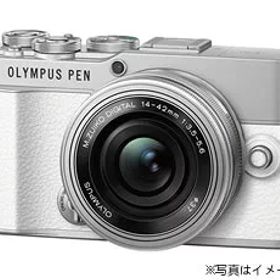 OLYMPUS PEN E-P7 14-42mm EZレンズキット ホワイト 【訳あり：倉庫移動中に外箱傷あり】
