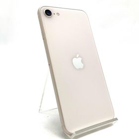 アップル(Apple)の【全額返金保証】【最速発送】Apple iPhone iPhone SE（第3世代） 64GB スターライト SIMフリー 動作確認済(スマートフォン本体)