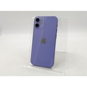 【中古】Apple au 【SIMロック解除済み】 iPhone 12 mini 64GB パープル MJQC3J/A【千葉】保証期間１ヶ月【ランクC】