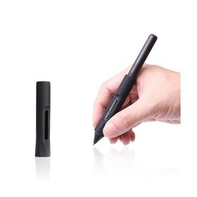 ラバーグリップ for Wacom Pen LP-190-2K LP-1100-4K Wacom One DTC-133 Pen 用 - 黒い