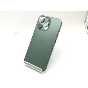 【中古】Apple 国内版 【SIMフリー】 iPhone 13 Pro 128GB アルパイングリーン MNDX3J/A【広島】保証期間１ヶ月【ランクC】