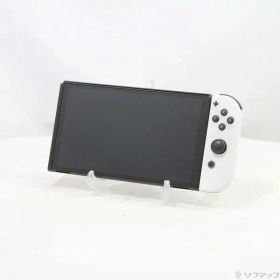 【中古】Nintendo Switch 有機ELモデル Joy-Con(L)／(R) ホワイト 【198-ud】