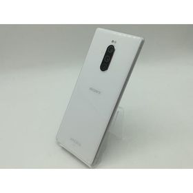 【中古】SONY au 【SIMロック解除済み】 Xperia 1 SOV40 ホワイト【広島】保証期間１ヶ月【ランクB】