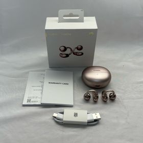 ファーウェイ(HUAWEI)の◆ ファーウェイ HUAWEI ワイヤレスイヤホン FreeClip ローズゴールド オープンイヤー イヤーカフ型 36時間再生 720-3482(ヘッドフォン/イヤフォン)