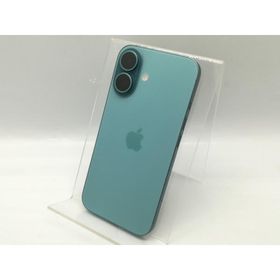 【中古】Apple au 【SIMフリー】 iPhone 16 128GB ティール MYDV3J/A【秋葉4号】保証期間１ヶ月【ランクC】