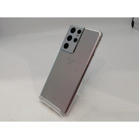 【中古】SAMSUNG docomo 【SIMロック解除済み】 Galaxy S21 Ultra 5G ファントムシルバー 12GB 256GB SC-52B【浜松駅前】保証期間１ヶ月【ランクB】