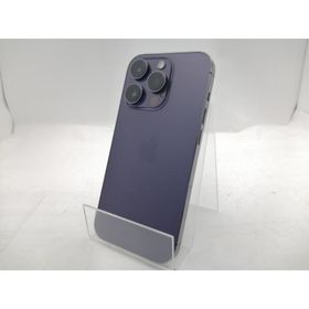 【中古】Apple docomo 【SIMフリー】 iPhone 14 Pro 256GB ディープパープル MQ1E3J/A【戸塚】保証期間１ヶ月【ランクC】