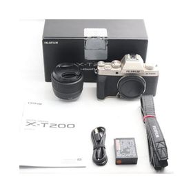 富士フイルム(FUJIFILM) ミラーレス一眼カメラ X-T200レンズキット シャンパンゴールド X-T200LK-G