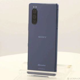 【中古】SONY(ソニー) Xperia 5 64GB ブルー SO-01M docomoロック解除SIMフリー 【295-ud】