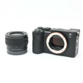 【中古】 《良品》 SONY α7C II ズームレンズキット ILCE-7CM2L B ブラック【ビューファインダーユニットファインダーカバーホットシューバネ部品交換/各部点検済】 [ デジタルカメラ ]