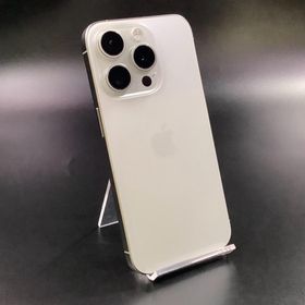 アップル(Apple)の【全額返金保証】【最速発送】Apple iPhone iPhone 15 Pro 128GB ホワイト Softbank SIMフリー 動作確認済(スマートフォン本体)