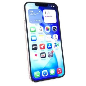 中古 Apple iPhone13 128GB ピンク MLNE3J／A SIMフリー ※赤ロム保証あります
