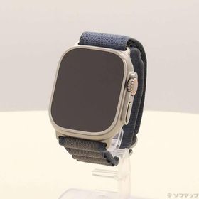 〔中古〕Apple(アップル) Apple Watch Ultra 2 GPS + Cellular 49mm チタニウムケース ブルーアルパインループ〔258-ud〕