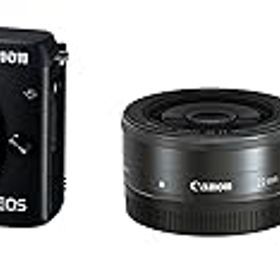 【中古】Canon ミラーレス一眼カメラ EOS M3 ダブルレンズEVFキット(ブラック) EF-M18-55mm F3.5-5.6 IS STM EF-M22mm F2 STM 付属 EOSM3BK-WLEVFK