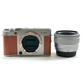 富士フイルム FUJIFILM X-A5 レンズキット ブラウン デジタル ミラーレス 一眼カメラ 中古