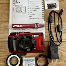 OLYMPUS tough TG-6 レッド マクロ照明付き