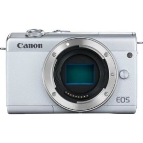 【中古】Canon ミラーレス一眼カメラ EOS M200 ボディー ホワイト EOSM200WH-BODY当店保証30日間 人気モデル 高画質 売れ筋
