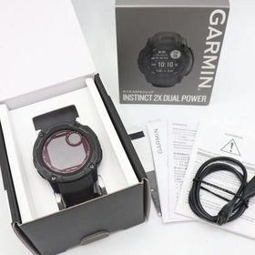 ボーナスストア+5％【美品】GARMIN Instinct 2X Dual Power Graphite 010-02805-22 スマートウォッチ ガーミン インスティンクト デュアルパワー 本体