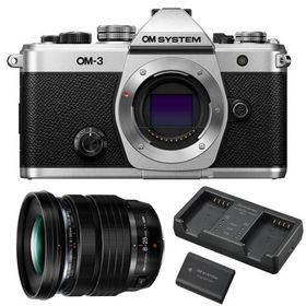 OM SYSTEM オーエムシステム OM-3 ボディ シルバー＋M.ZUIKO DIGITAL ED 8-25mm F4.0 PRO レンズセット